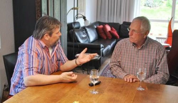 Thomas Steinmetz und Hans-Günter Schwarz im Gespräch