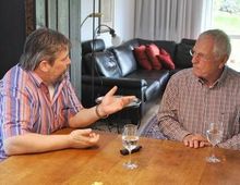 Thomas Steinmetz und Hans-Günter Schwarz im Gespräch