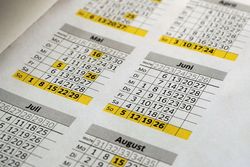 Kalender für die Pfalz