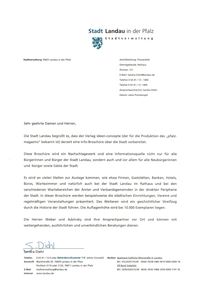 Empfehlung der Stadt Landau