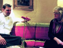 Stefan Neugebauer mit Rita Steinmetz im Gespräch