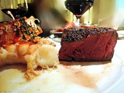 Rumpsteak mit Beilagen