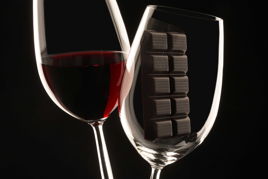 Wein und Schokolade