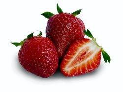 Drei Erdbeeren