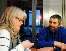 Erich Stachel im Gespräch mit Rita Steinmetz